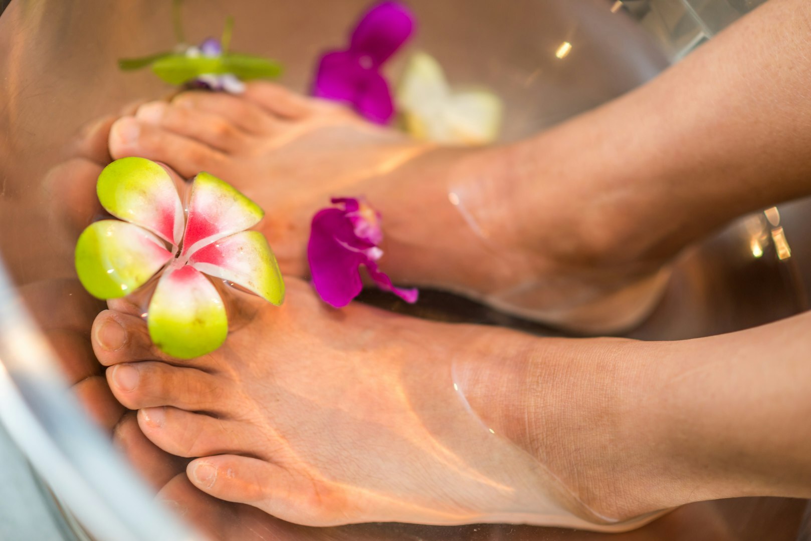Relaxing pedicure service